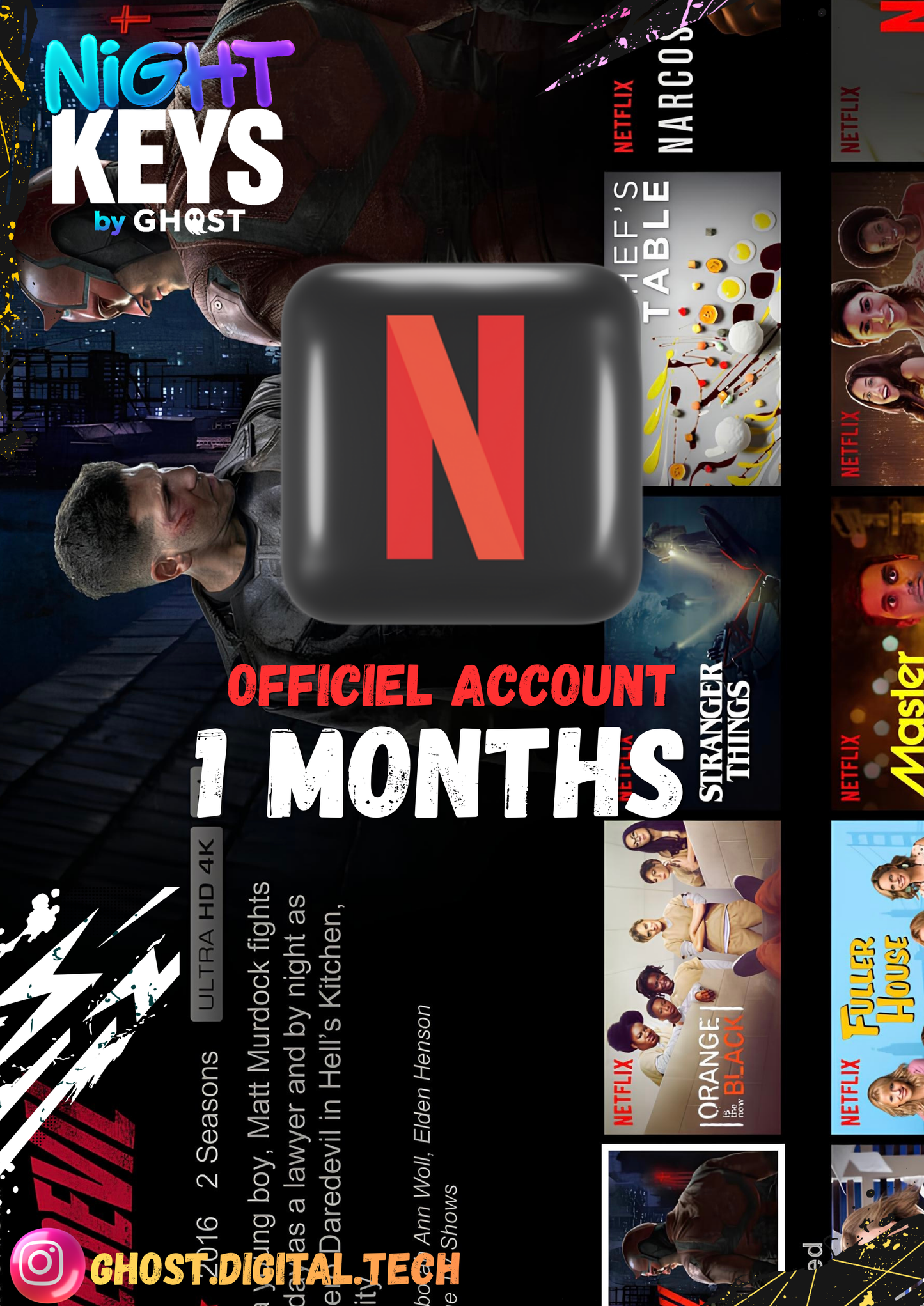 Netflix 1 Month Official Subscription