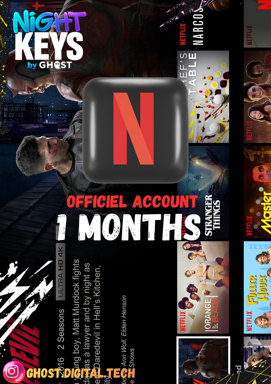 Netflix 1 Month Official Subscription